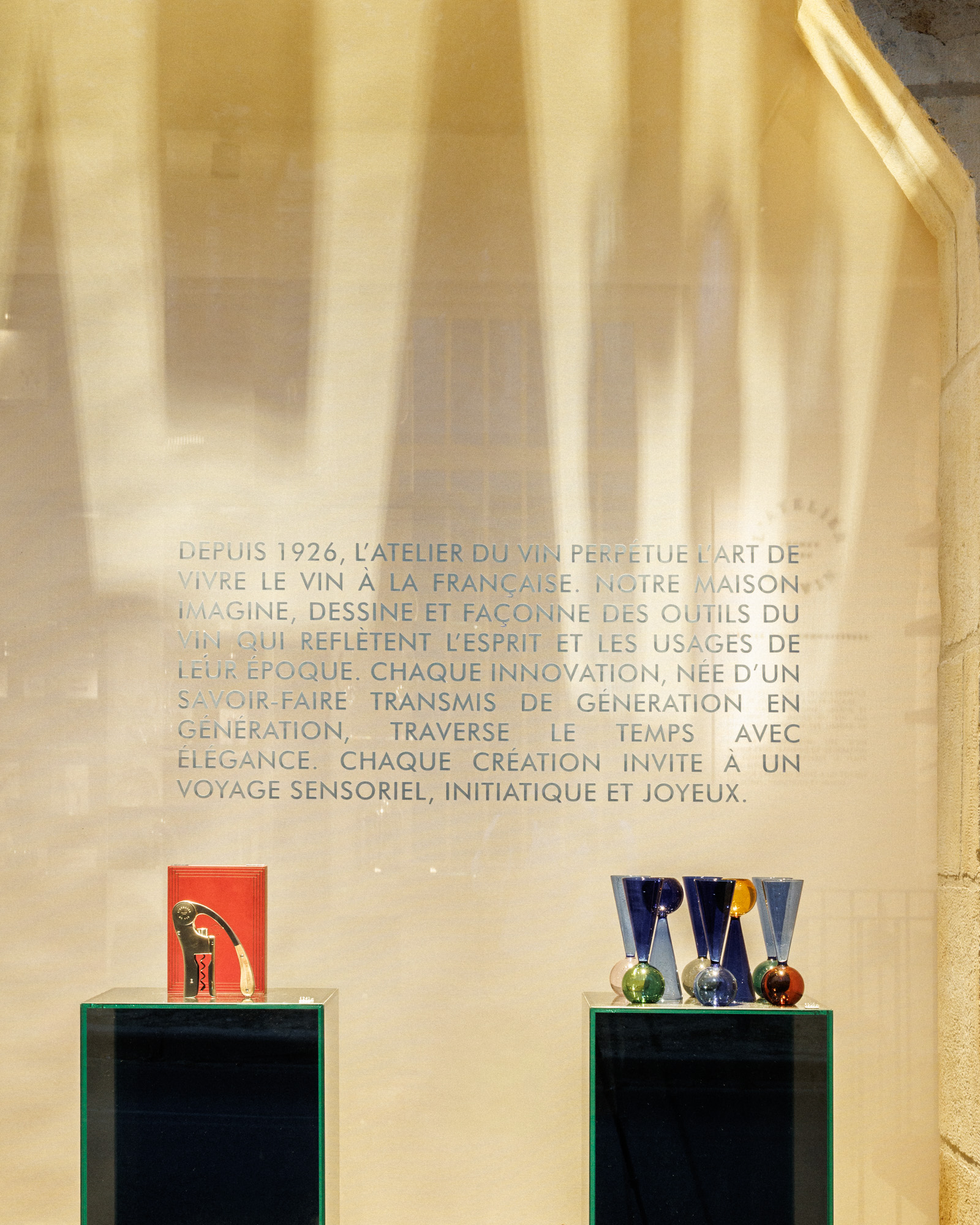 L’Atelier du Vin Paris showroom at 80 rue Bonaparte, gallery view 2