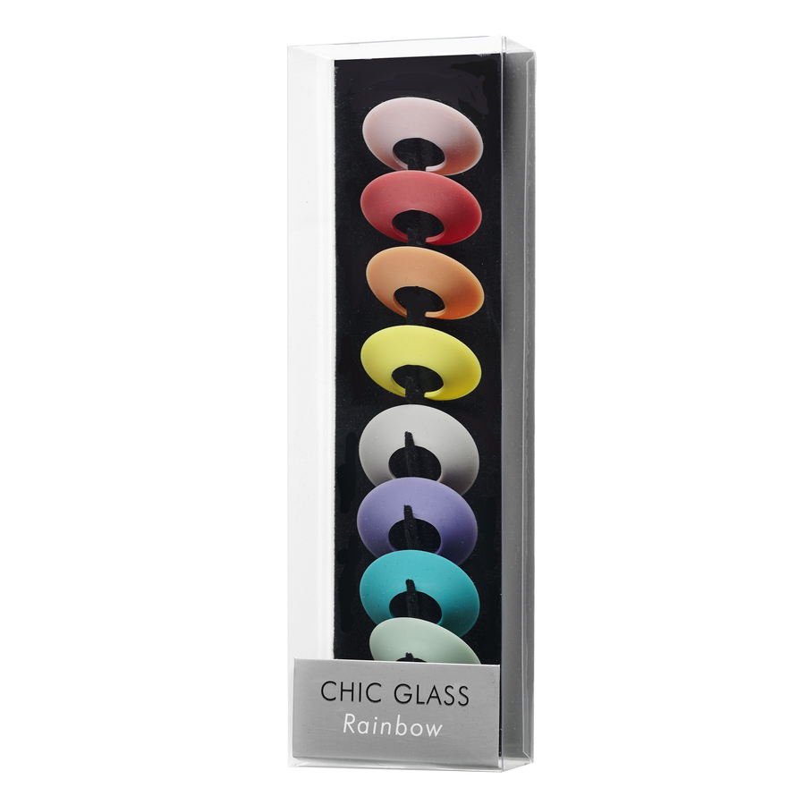 Pack of Wine glass marker in 9 colors