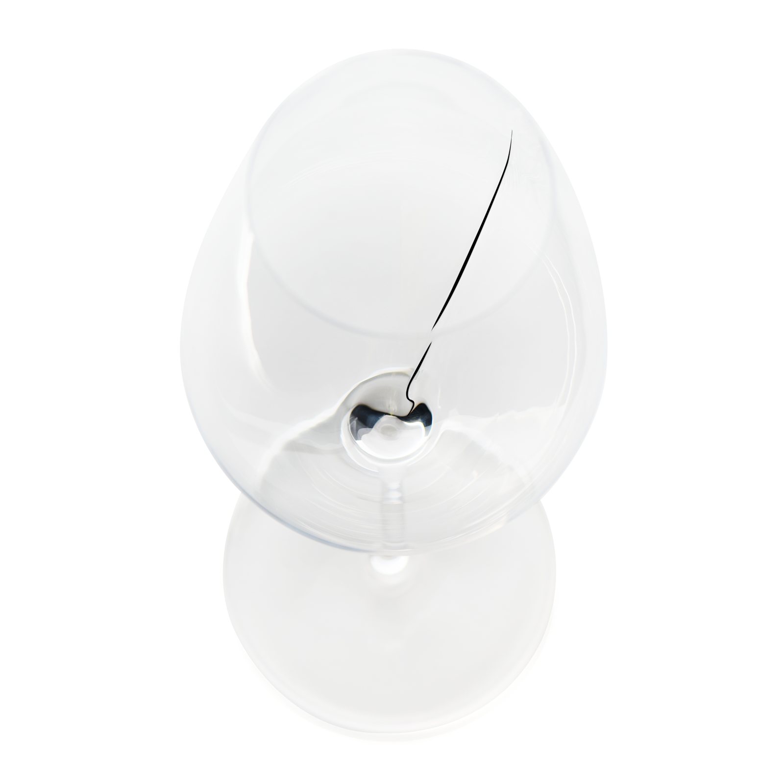 Top view of the Exploreur 655 Aroma Line universal wine glass