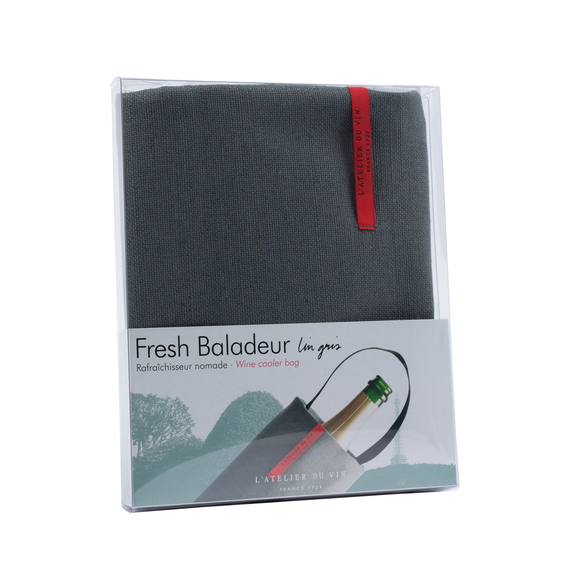 Pack of Wine cooler grey linen