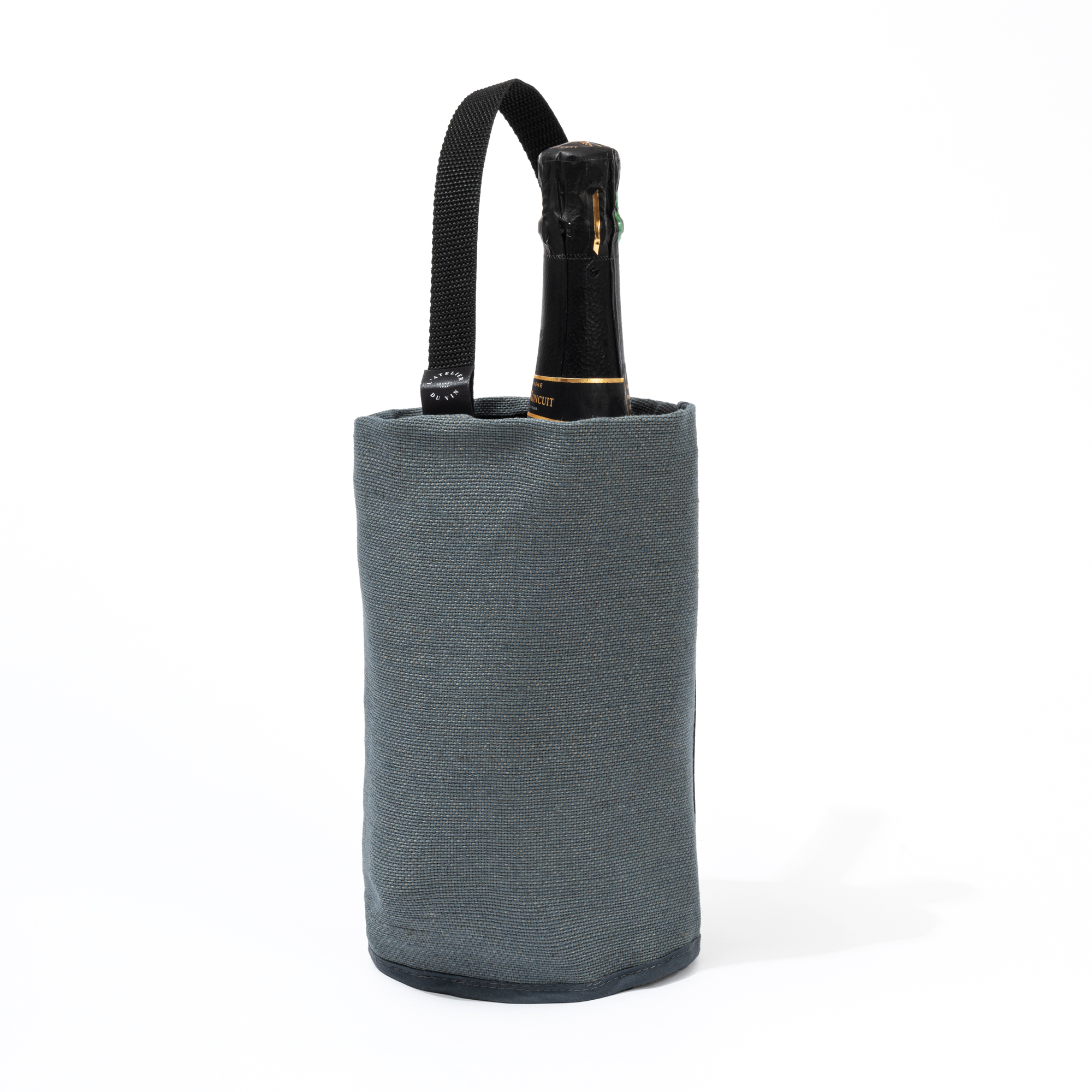 Wine and champagne cooler grey linen