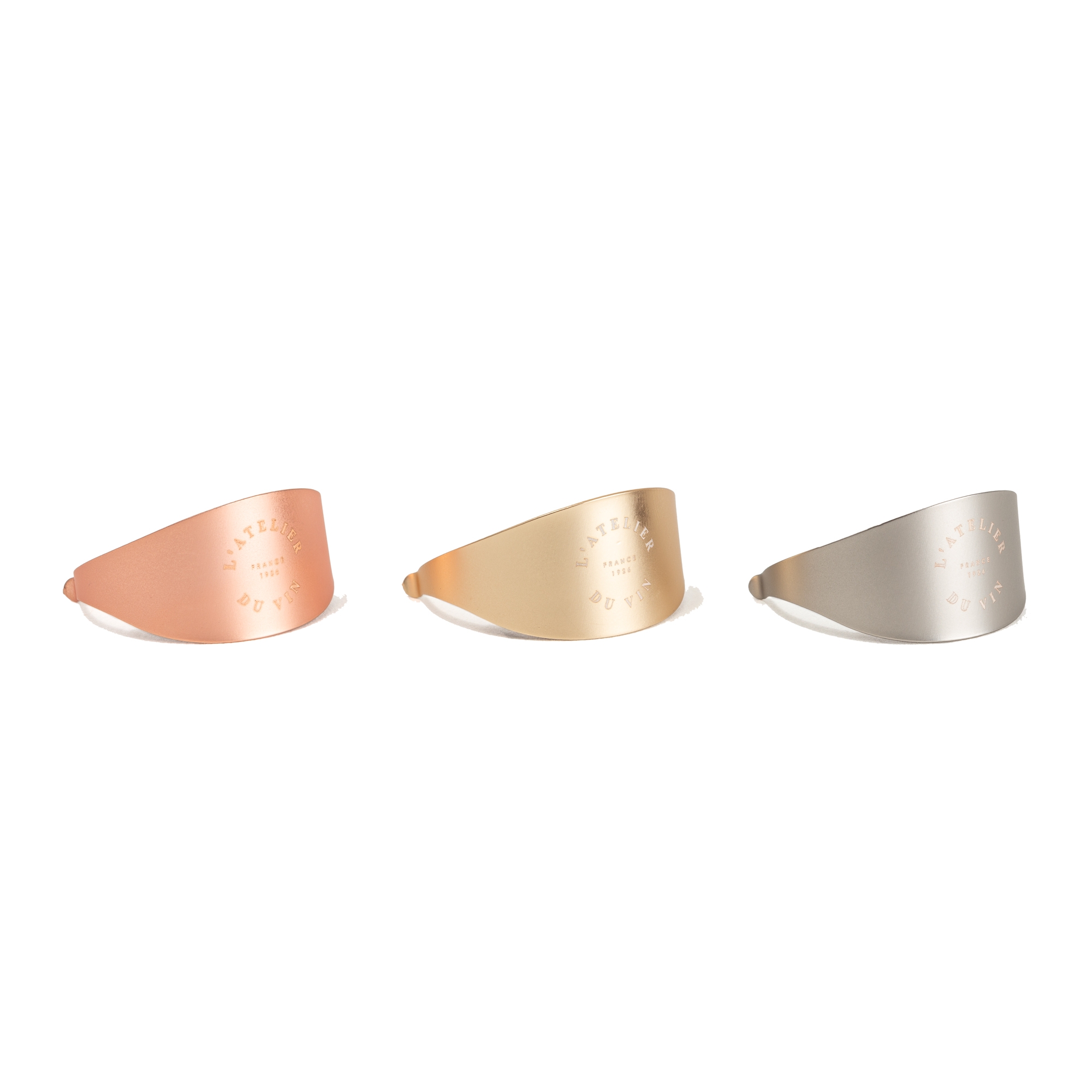 Anti-drip rings for wine bottles