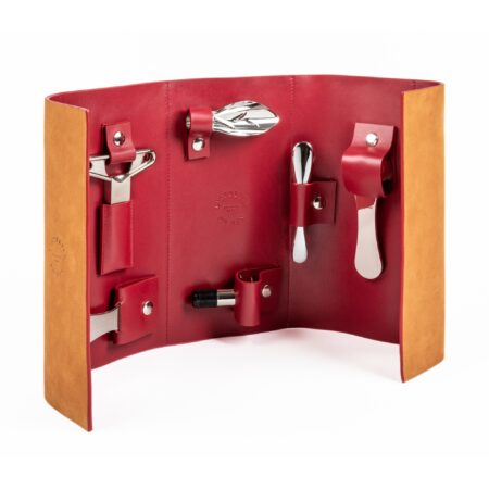 Giftset in leather case