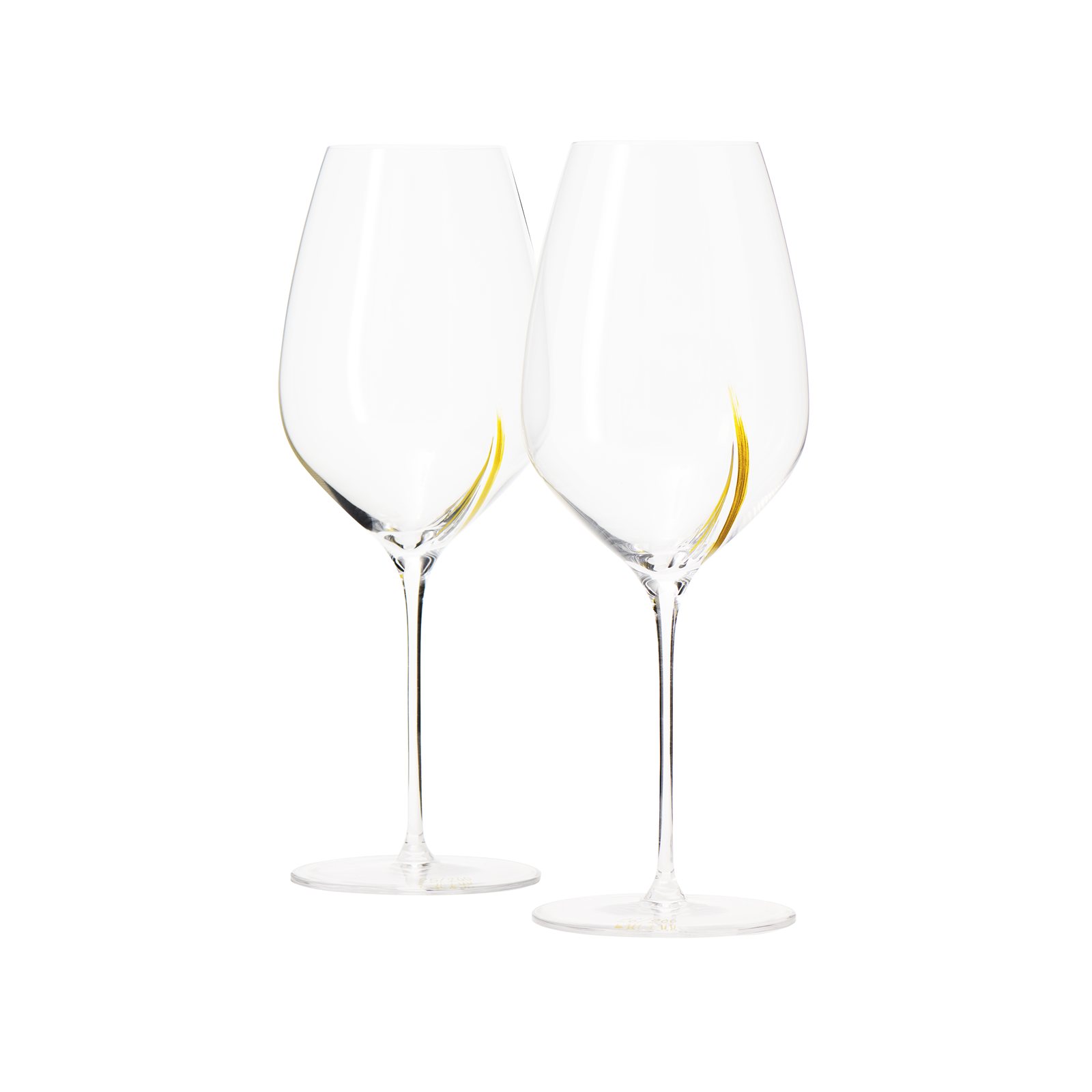 Exploreur 655 Aroma Line Centenary Edition set of two wine glasses with gold-colored lines